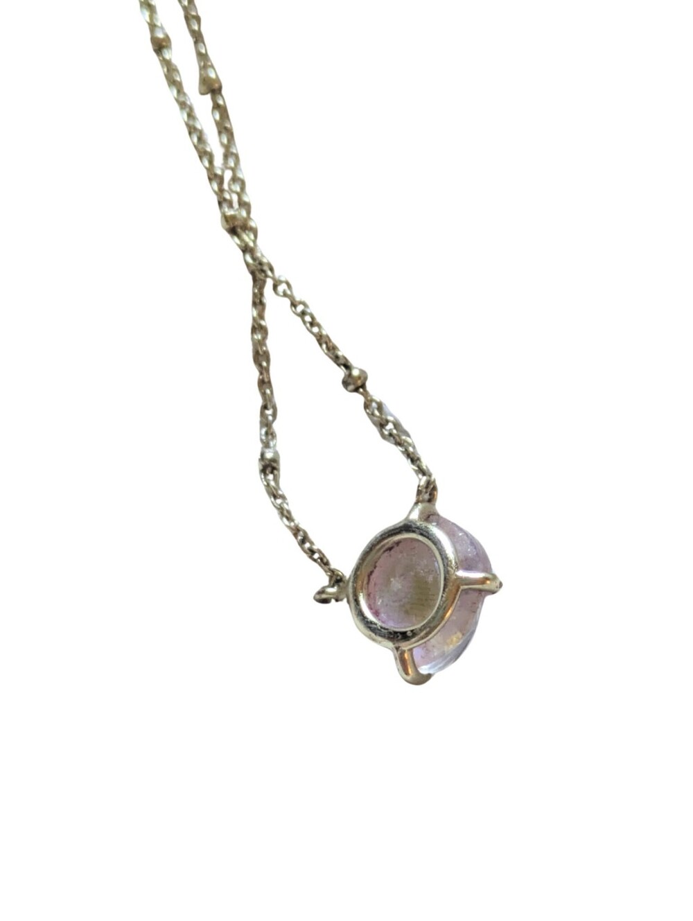 Kendra Scott Gold Tone Crystal Necklace Iridescent Pendant - Dainty Luxe - Picture 3 of 6